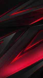 Black Red Abstract Polygon 3D 4K ...