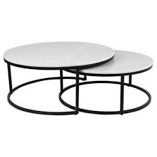 It includes everything from unique conversation pieces to large flexible series. Chloe Office Cafe Round Nesting Coffee Tables Set