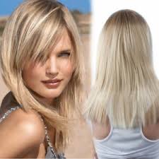 See more ideas about straight blonde hair, straight hairstyles, hair. Fashion Medium Long Straight Blonde Mix Women Lady Girl Hair Wig Full Wigs Cap Ebay