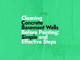 To Clean Concrete Basement Walls