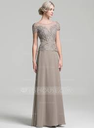 A Line Scoop Neck Floor Length Chiffon Mother Of The Bride Dress 008091955