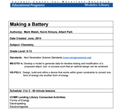 Potato Battery Lesson Plans Worksheets Reviewed By Teachers