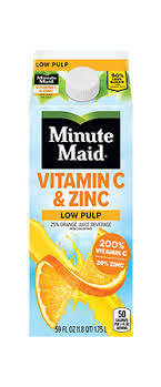 minute maid vitamin c zinc low pulp