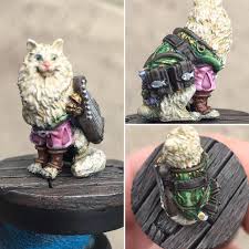 It is a set of highly detailed miniatures combining some favourite cat breeds with the different classes of the fifth edition of the world's greatest roleplaying game! Indy Ragdoll Bard Cats And Catacombs Minipainting Mini Paintings Bard D D Minis