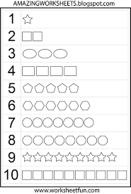Number Chart 1 10 Math Worksheets Preschool Worksheets