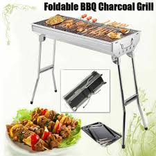 folding bbq charcoal barbecue grill
