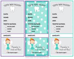 tooth fairy receipt free printable