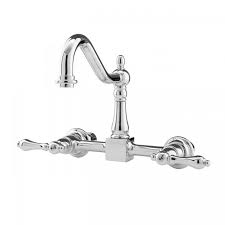 Wall Mounted Bridge Kitchen Faucet With