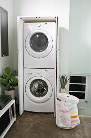 Small enough to install in a closet. Hidden Washer And Dryer Cabinet A Beautiful Mess