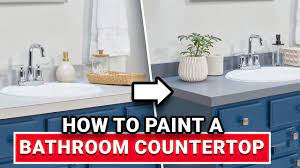 How To Paint A Bathroom Countertop