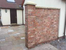 Reclaimed Wirecut Brick Garden Wall