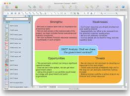 How To Create Swot Analysis Template Using Conceptdraw Pro Swot