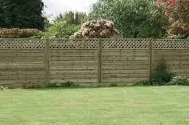 Horizontal Lattice Top Fence Panel