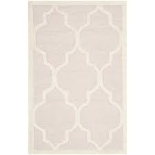 ivory rug geometric pattern hand tufted