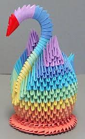 3D Origami: Swan | Origami paper art, Origami swan, Origami design