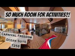 carnival freedom ocean suite 7258