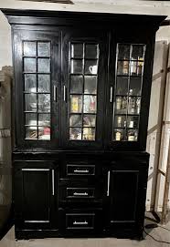 big kitchen cabinet with gl divider