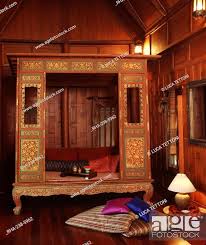 interior of a thai style home with a