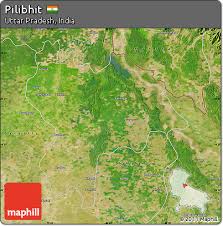 free satellite map of pilibhit
