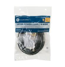 Dryers use a 30 amp cord. Wx09x10020 6 30amp 4 Wire Dryer Cord Ge Appliances Parts