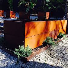 Corten Rusty Steel Raised Garden Bed