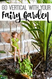 diy vertical fairy garden idea