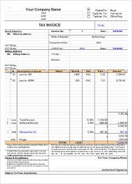 Free Download Tax Invoice Format In Excel Invoice Format