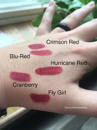 All The Lipsense Reds Blu Red Cranberry Crimson Red