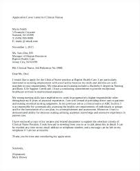 Cover Letter For Clinical Nurse Manager Cover Letter Example For