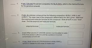 calculate the percent composition