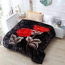 warm bed blanket double sided king size