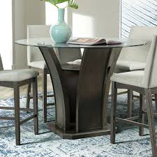 Dapper Round Counter Height Table Grey