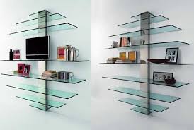 Glass Bookshelves Bookshelf Design