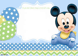 Free Mickey Mouse 1st Invitation Template Free Invitation