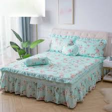 Fl Cotton Bedspread Pillowcases Set