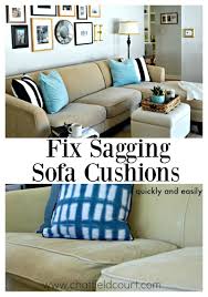 how to fix sagging couch cushions