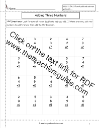 free math worksheets and printouts