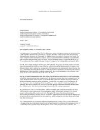 Free 12 College Recommendation Letter Examples Templates