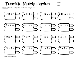 Popsicle Multiplication And Division