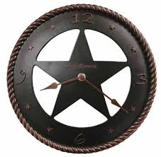 Texas Star Wall Clock