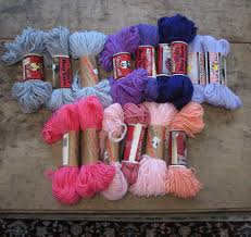 mixed lot nos rug yarn aunt lydias