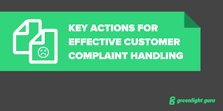 Key Actions For Effective Customer Complaint Handling