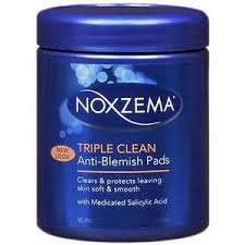 noxzema triple clean anti blemish pads