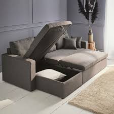 corner sofa bed with storage box