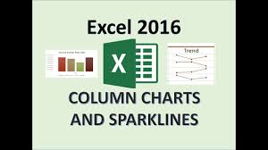 Excel 2016 Sparklines How To Insert And Create A Sparkline Chart In Ms Column And Line Charts