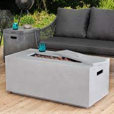 But none quite fit my level of diyness. Sunjoy Pablo Modern 42 In Rectangular Concrete Propane Powered Firepit Table A302003700 The Home Depot