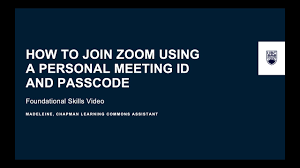 join zoom using a personal meeting id