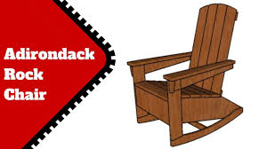 adirondack rocking chair plans