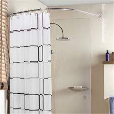 Curved Shower Rod Aluminum Alloy Wall