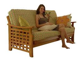 manila um oak twin lounger futon